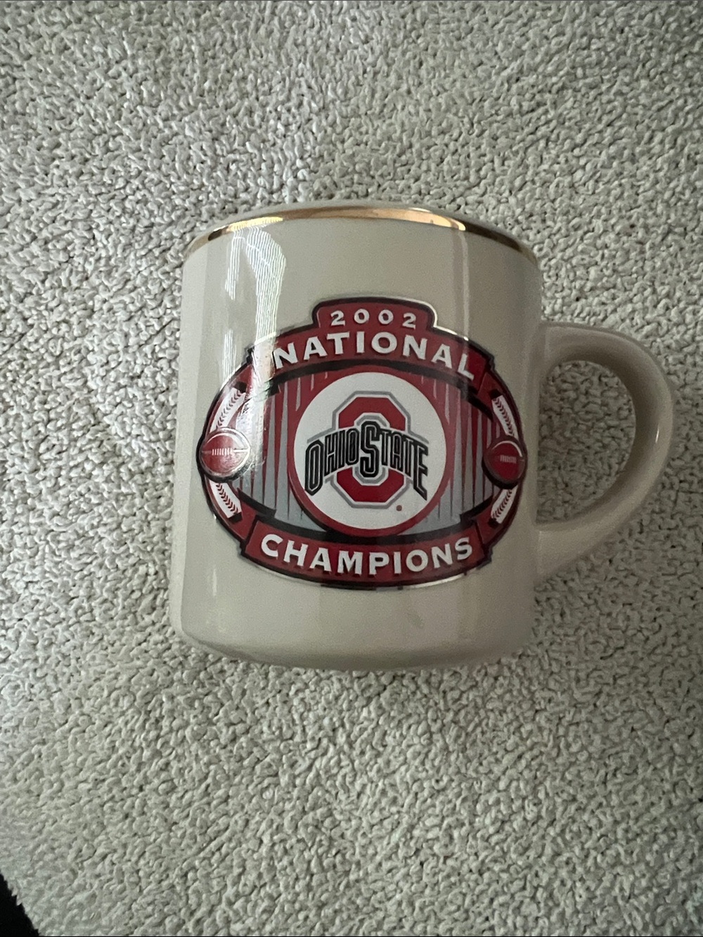 2002 National Champions Gold-Trim Ceramic Mug